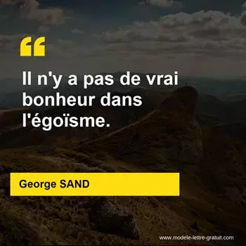 Citation George SAND