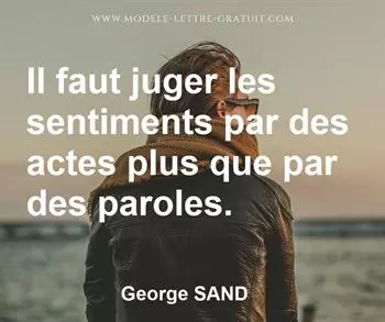Citation de George SAND