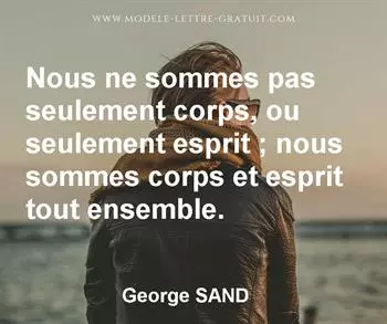 Citation de George SAND
