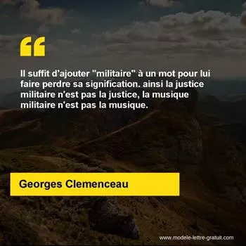 Citation Georges Clemenceau