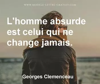 Citation de Georges Clemenceau