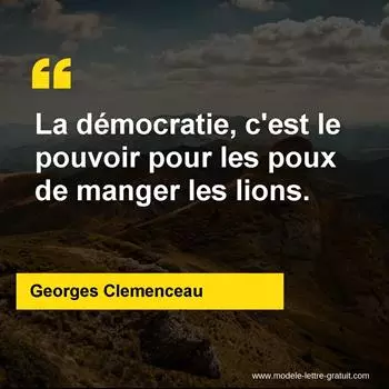 Citation Georges Clemenceau