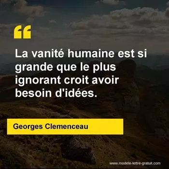 Citation Georges Clemenceau