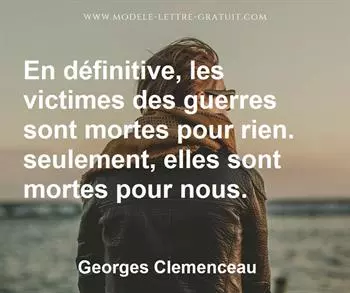 Citation de Georges Clemenceau