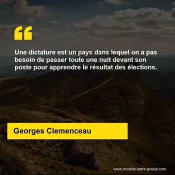 Citation Georges Clemenceau