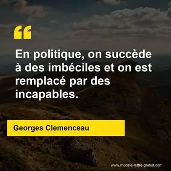 Citation Georges Clemenceau