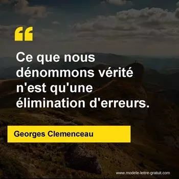 Citation Georges Clemenceau