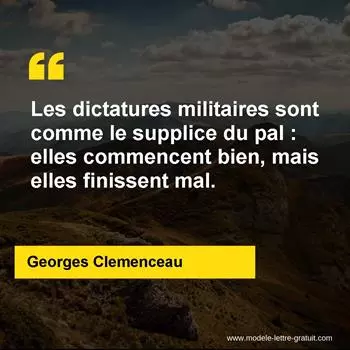 Citation Georges Clemenceau