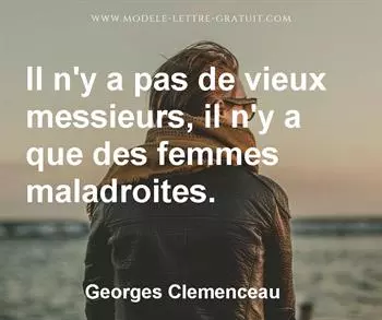 Citation de Georges Clemenceau