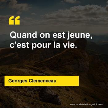 Citation de Georges Clemenceau