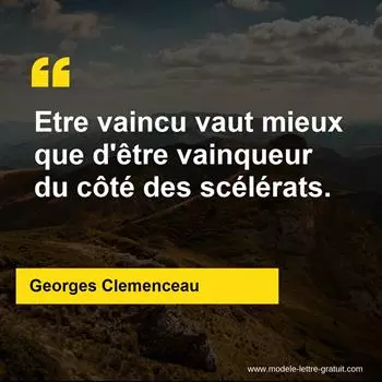 Citation Georges Clemenceau