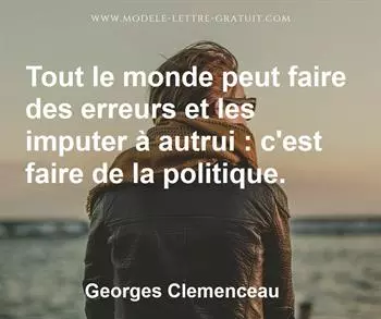 Citation de Georges Clemenceau