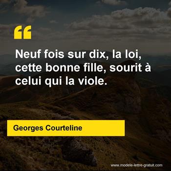 Citation de Georges Courteline