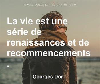 Citation de Georges Dor