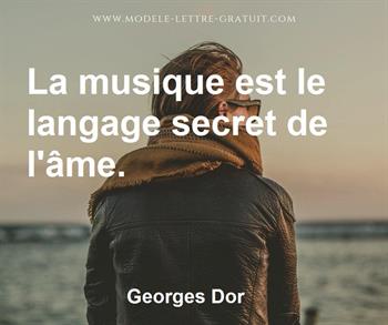 Citation de Georges Dor