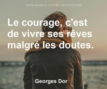 Citation de Georges Dor