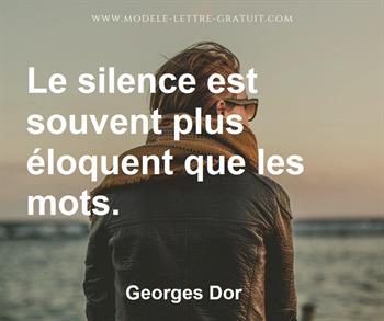Citation de Georges Dor