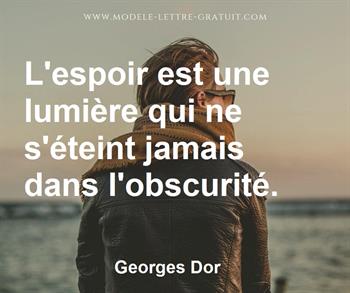 Citation de Georges Dor