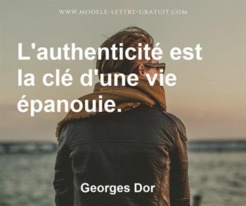 Citation de Georges Dor