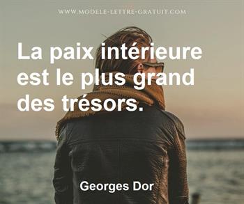 Citation de Georges Dor
