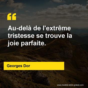 Citation de Georges Dor