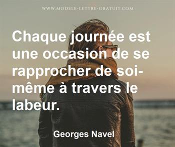 Citation de Georges Navel