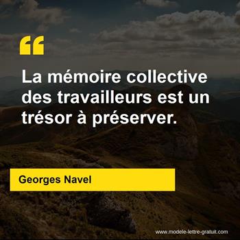 Citation Georges Navel