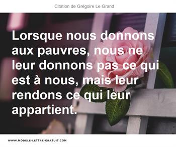 Citations Grégoire Le Grand