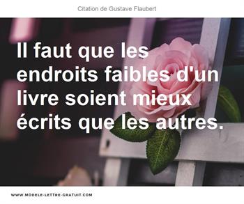 Citations Gustave Flaubert