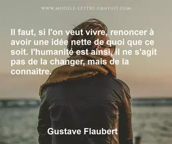 Citation de Gustave Flaubert