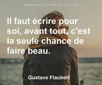 Citation de Gustave Flaubert