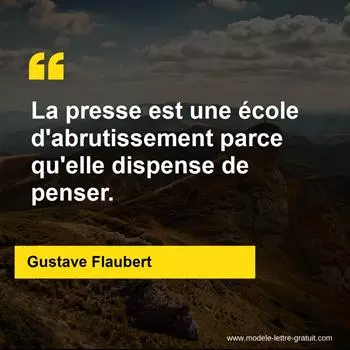 Citation Gustave Flaubert