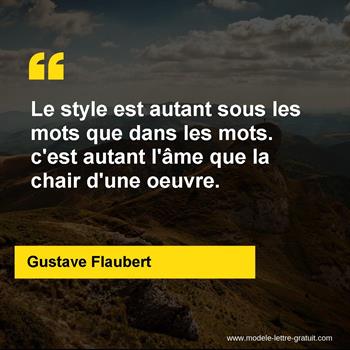 Citation de Gustave Flaubert