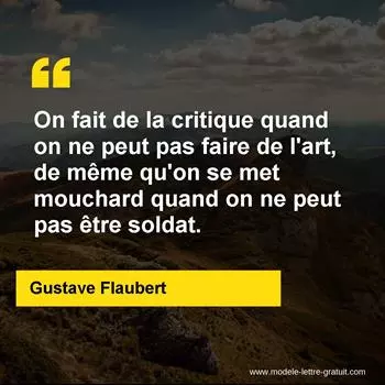 Citation Gustave Flaubert