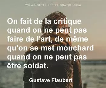 Citation de Gustave Flaubert