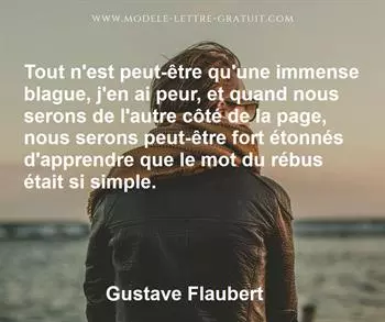 Citation de Gustave Flaubert