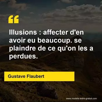 Citation Gustave Flaubert
