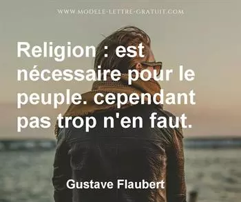 Citation de Gustave Flaubert