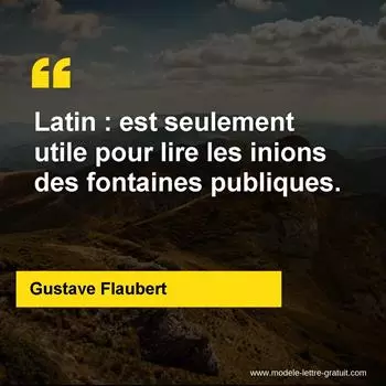 Citation Gustave Flaubert