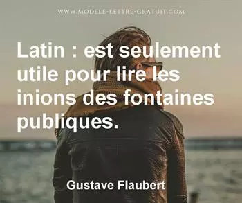 Citation de Gustave Flaubert