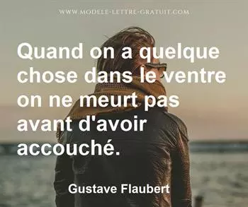 Citation de Gustave Flaubert