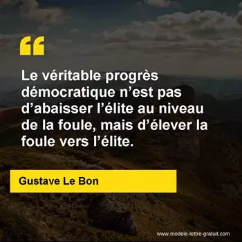 Citation Gustave Le Bon