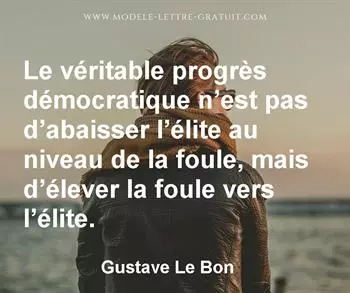 Citation de Gustave Le Bon
