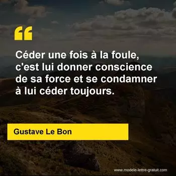 Citation Gustave Le Bon