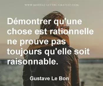 Citation de Gustave Le Bon