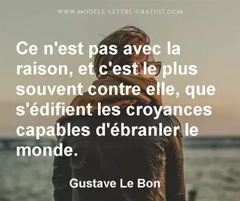 Citation de Gustave Le Bon