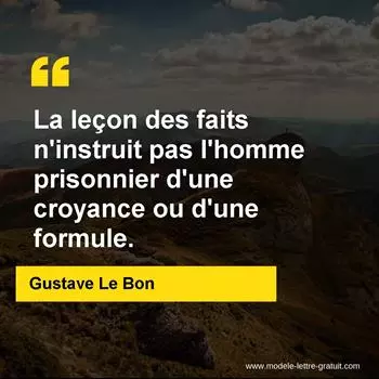 Citation Gustave Le Bon