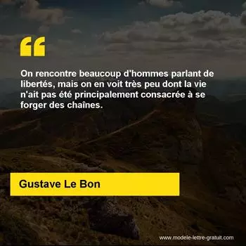 Citation Gustave Le Bon