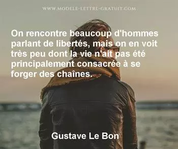 Citation de Gustave Le Bon