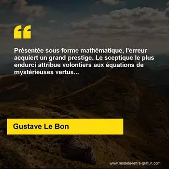 Citation Gustave Le Bon